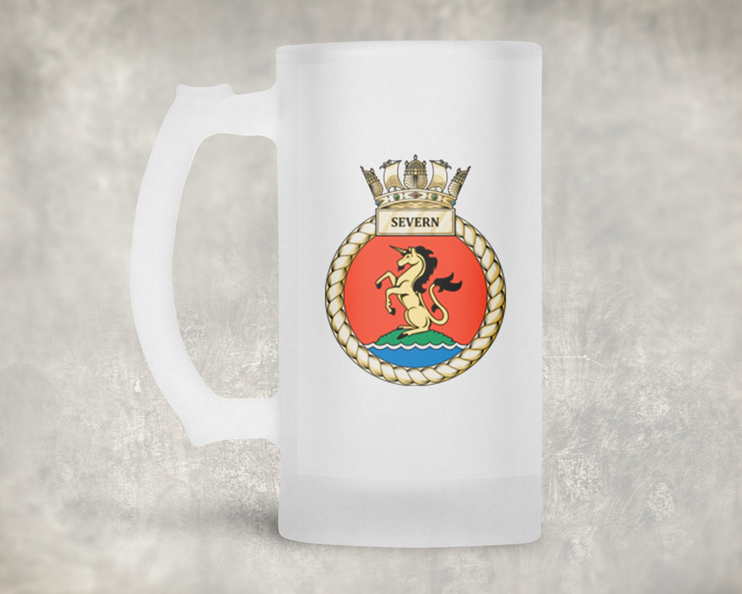 HMS Severn - Frosted Stein/Tankard/Beer Mug - Frosted Stein/Tankard/Beer Mug