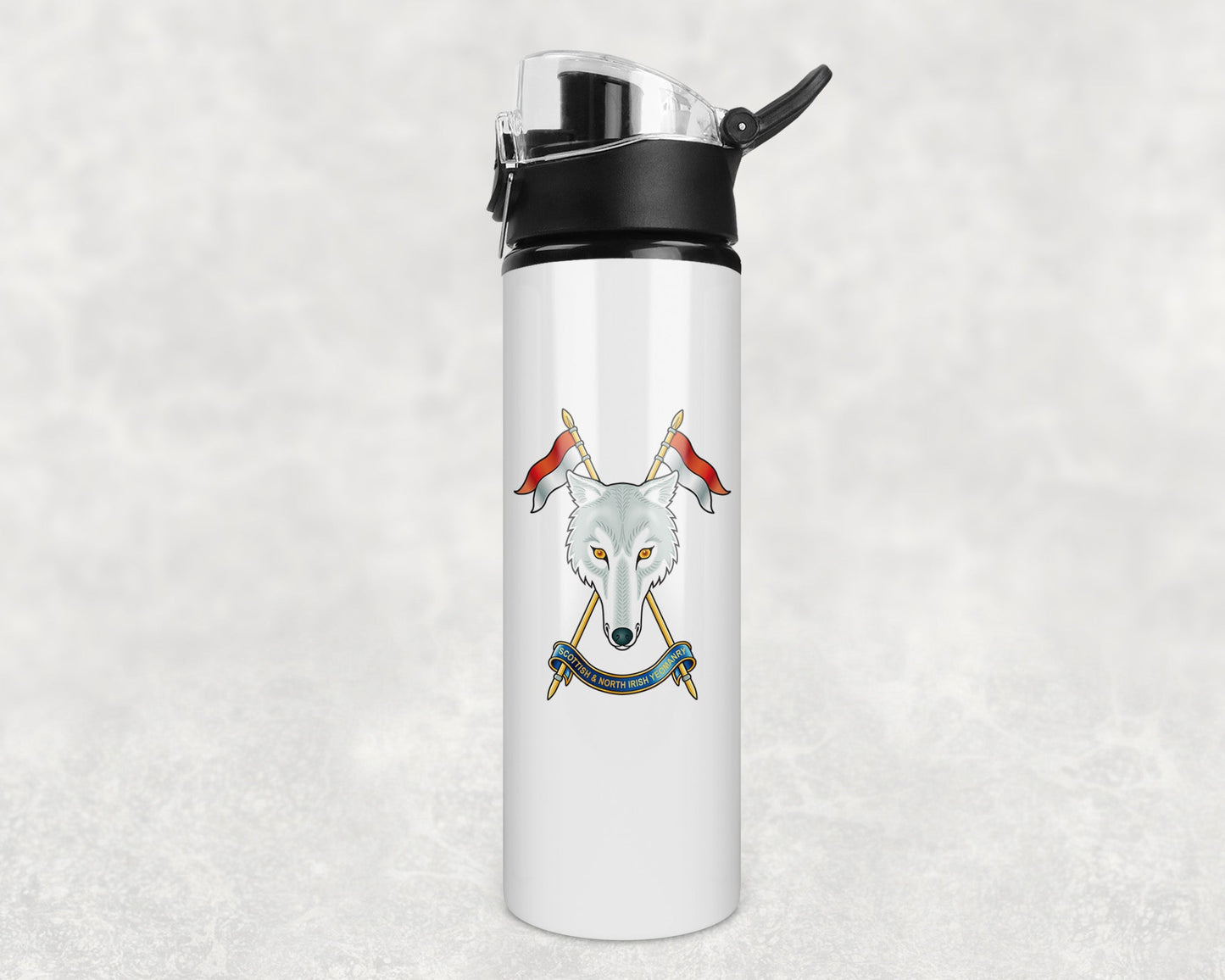 Scottish and North Irish Yeomanry - Flip Top Water Bottle
