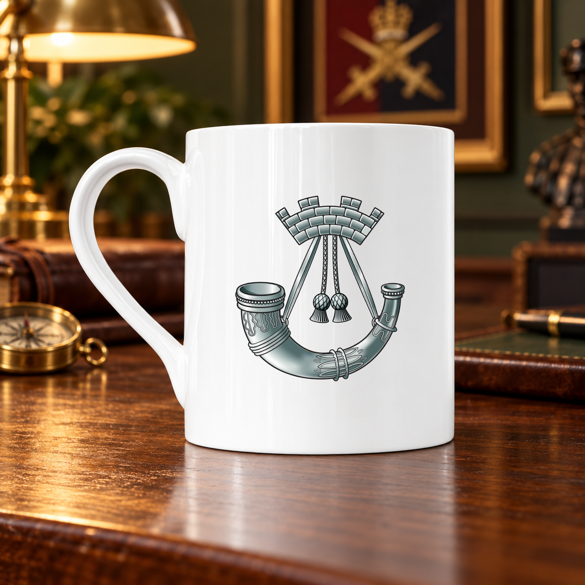 Somerset & Cornwall Light Infantry - Bone China Mug | The Crafty Black Dog