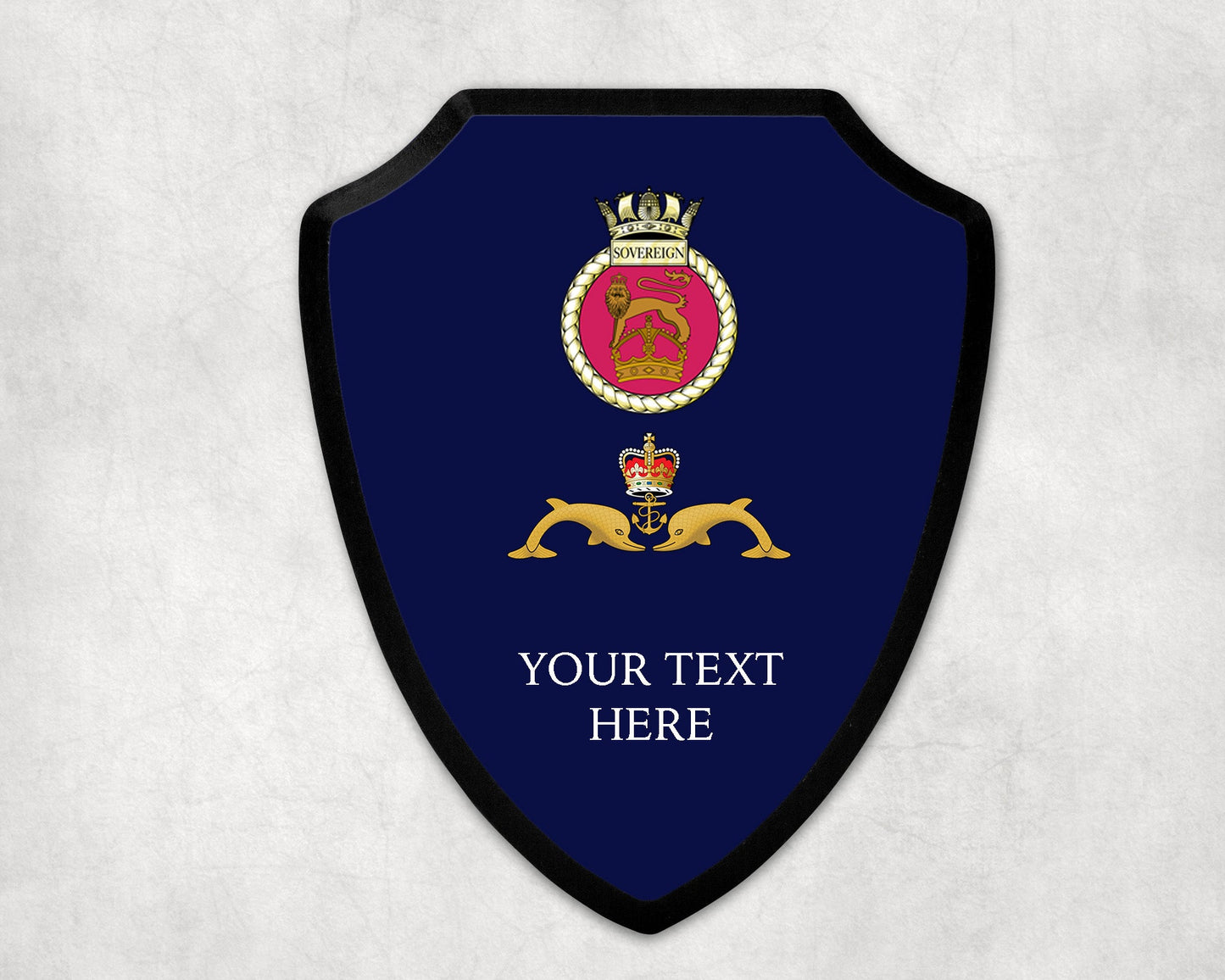HMS Sovereign - Royal Navy Printed Wall Shield