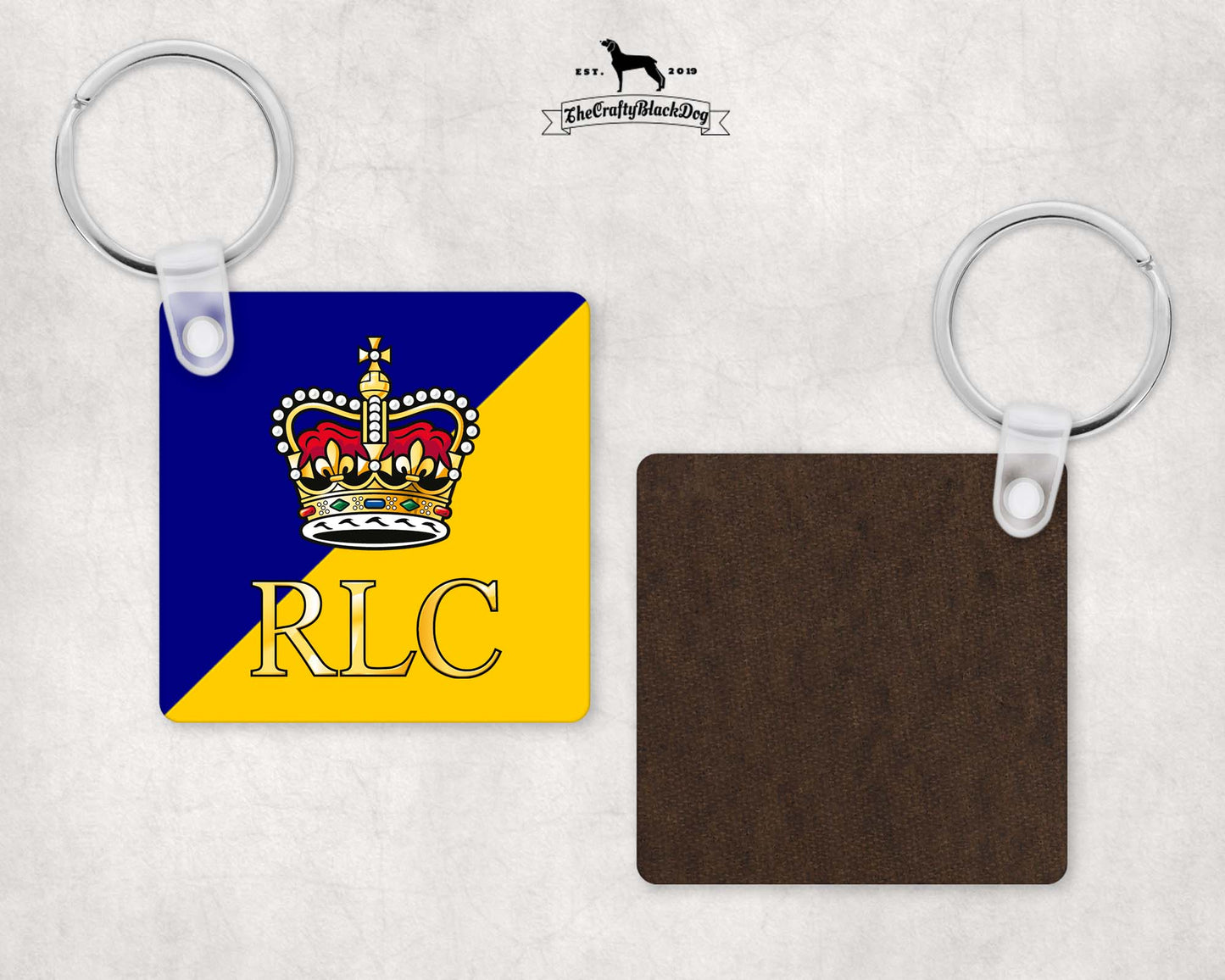Royal Logistic Corps cypher - Square Key Ring