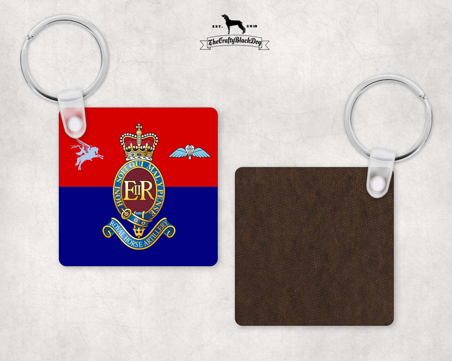 7 Para Royal Horse Artillery - Square Key Ring