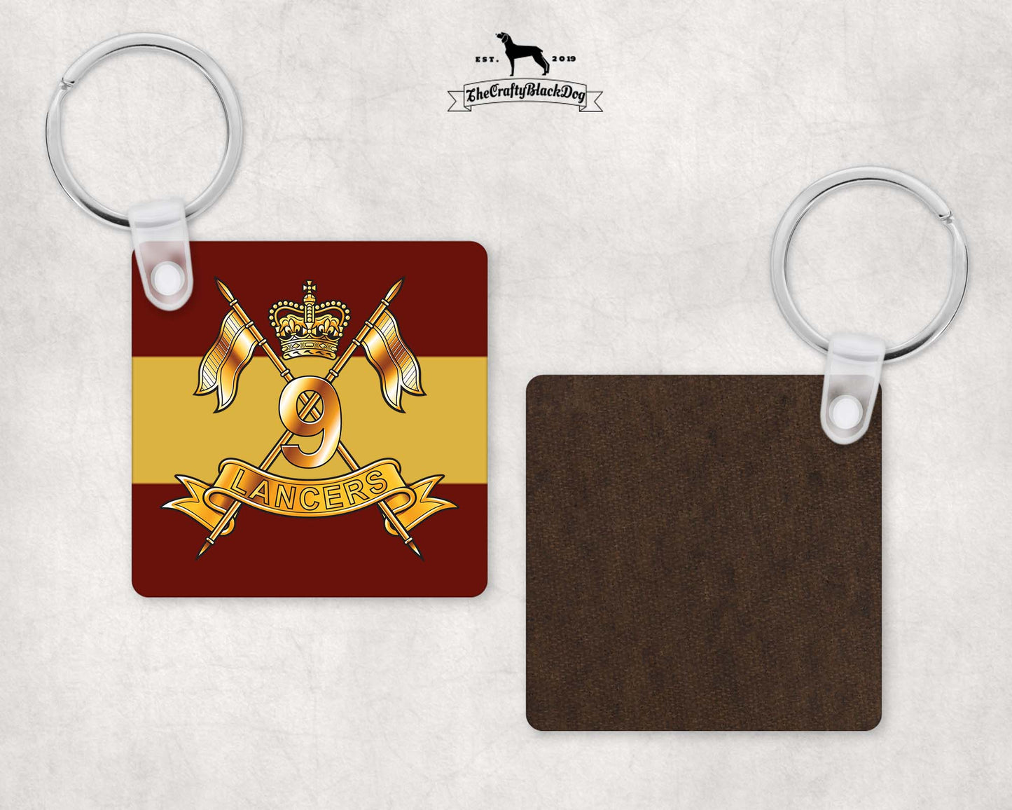 9 Squadron RAF - Square Key Ring