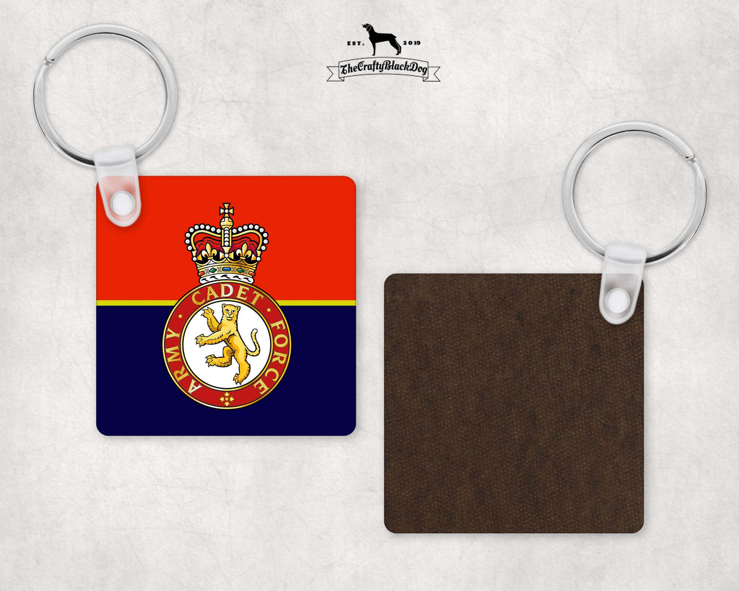 Army Cadet Force (ACF) - Square Key Ring