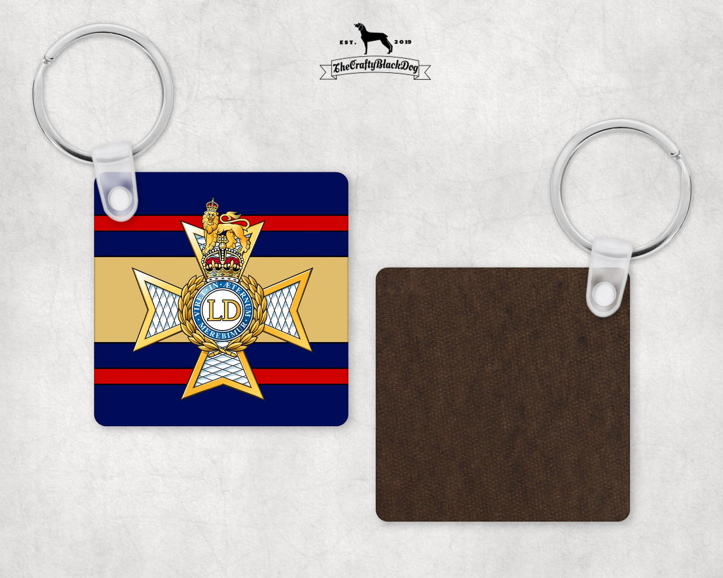 Light Dragoons - Square Key Ring (King's New Crown)