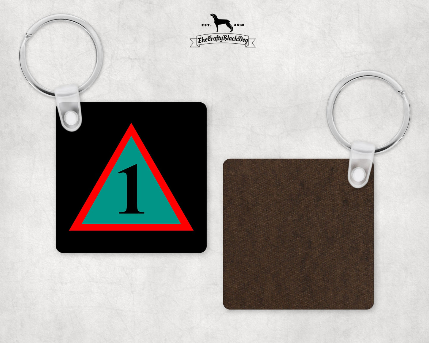 1st Armoured Infantry Brigade - Square Keyring