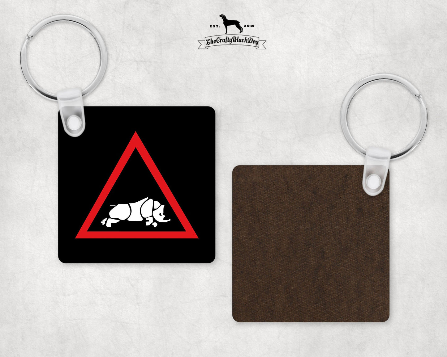 1st (United Kingdom) Division - Square Keyring