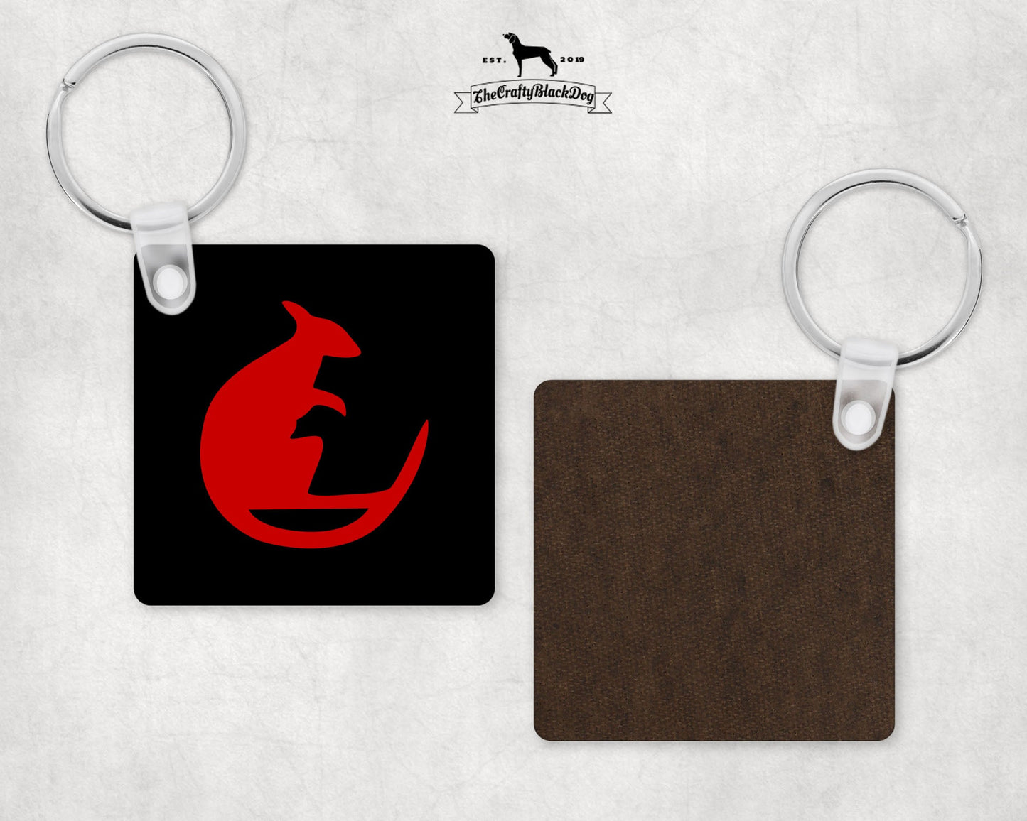 7th Armoured Division (Desert Rats) - Square Keyring