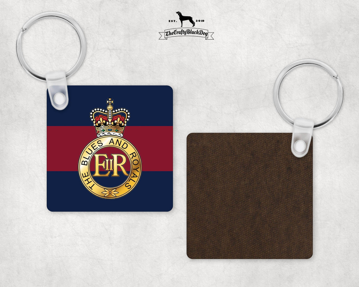 The Blues and Royals - Square Key Ring