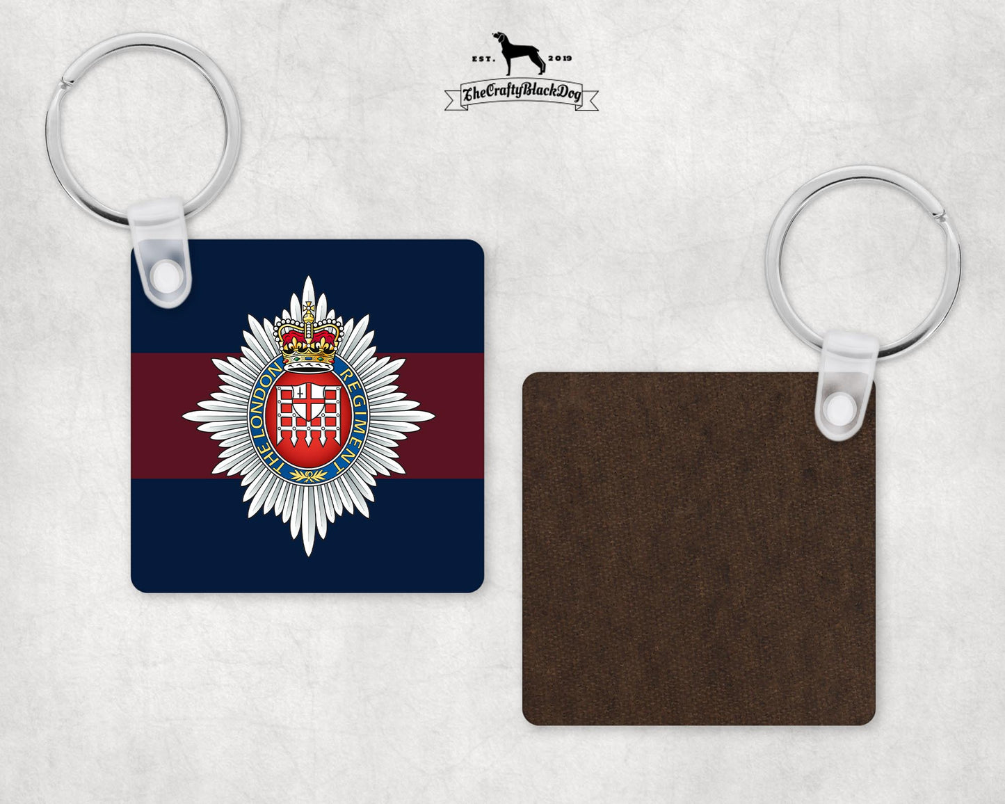 London Regiment - Square Keyring