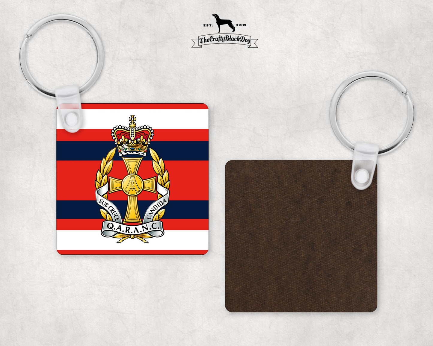 Queen Alexandra's Royal Army Nursing Corps - Square Keyring