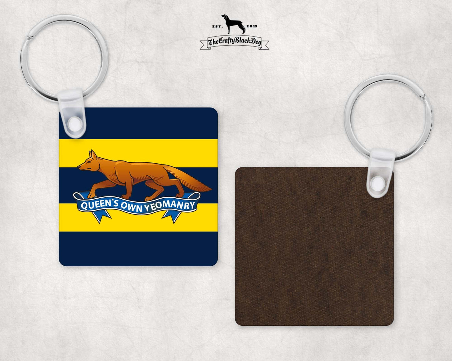 Queen's Own Yeomanry - Square Keyring