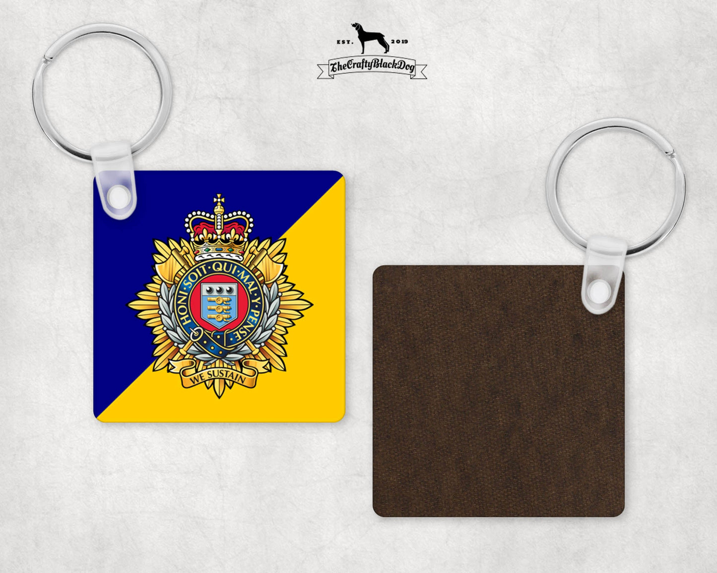 Royal Logistic Corps - Square Keyring