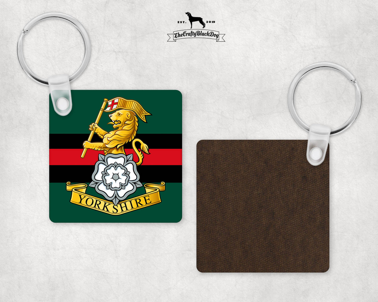 Royal Yorkshire Regiment - Square Keyring