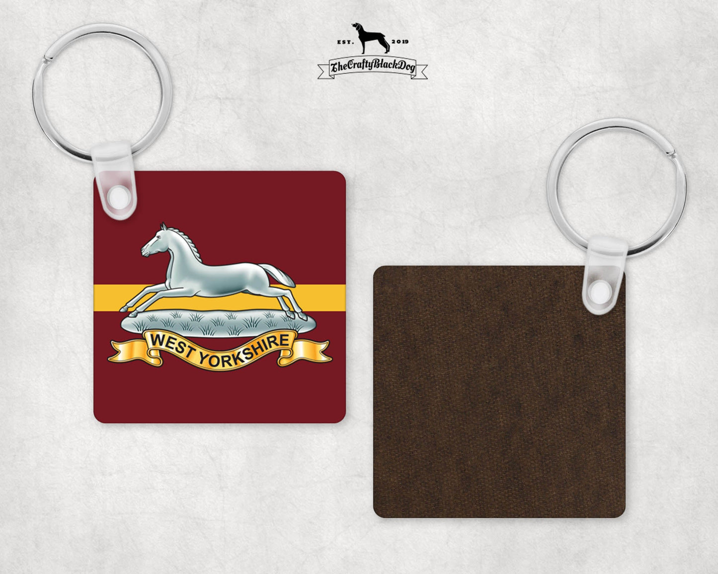 West Yorkshire Regiment - Square Keyring