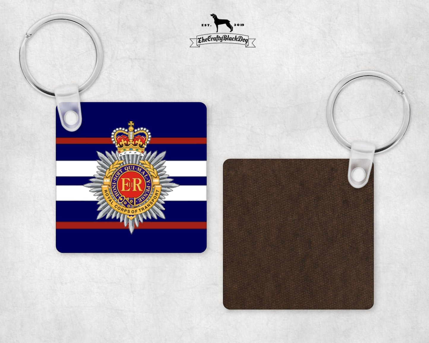 Royal Corps of Transport - Square Keyring