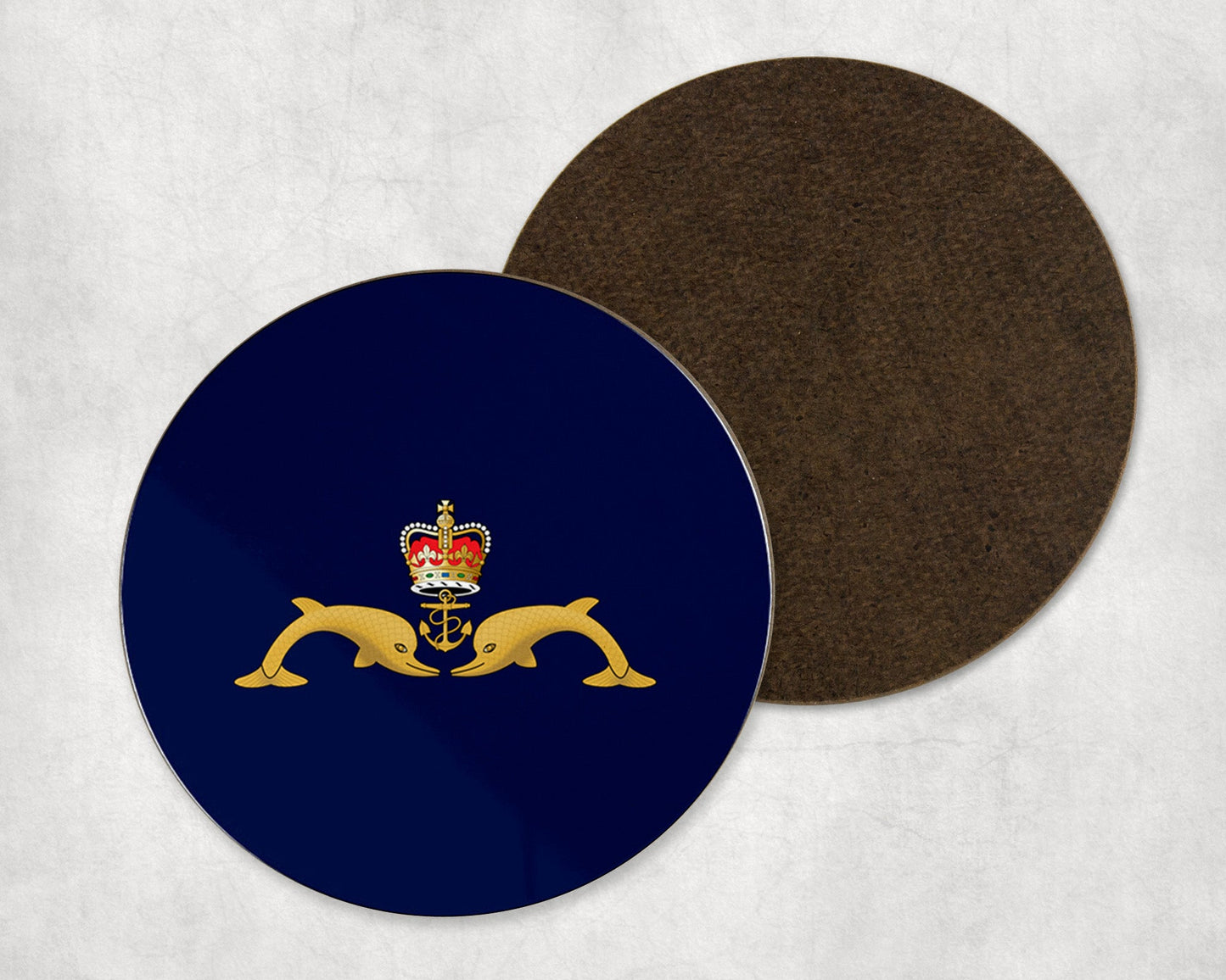 Submariner Dolphins - Round Coaster Set