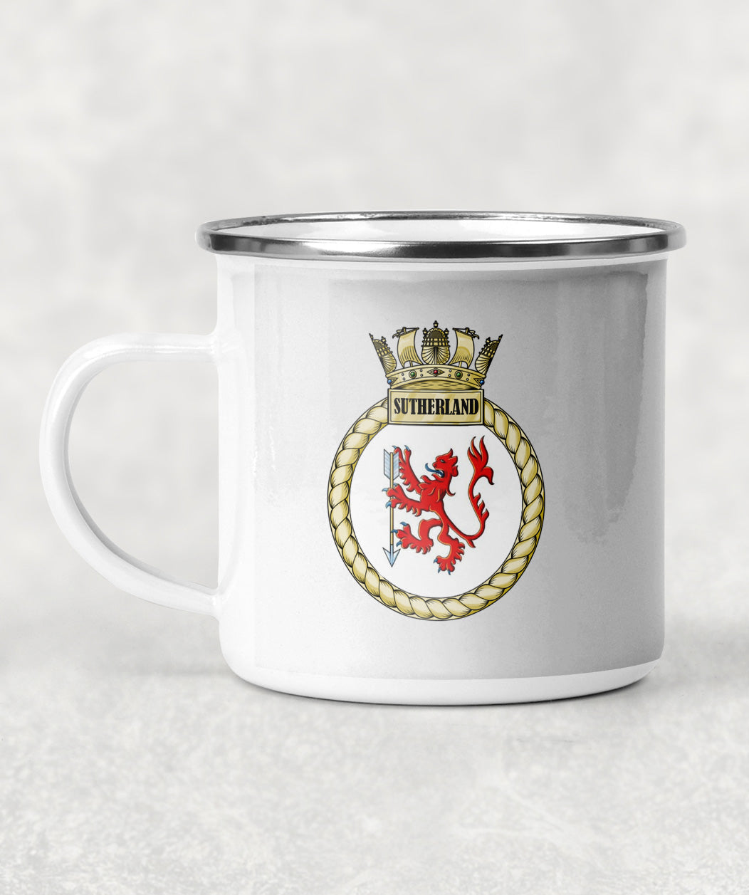 HMS Sutherland - Enamel Mug