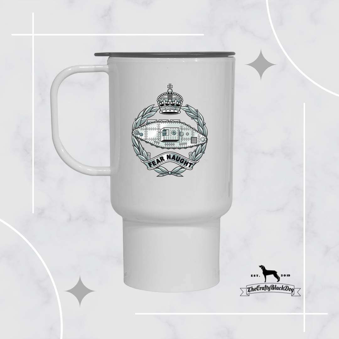 Royal Tank Regiment - TRAVEL MUG (New King's Crown)