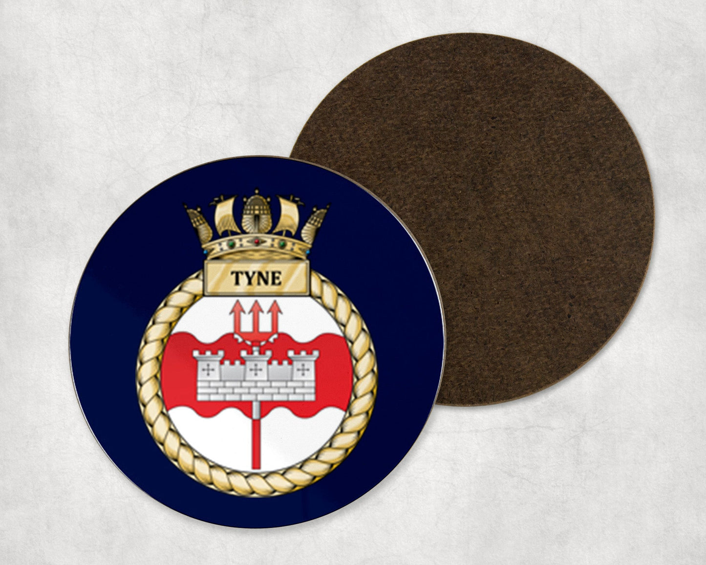 HMS Tyne - Round Coaster Set