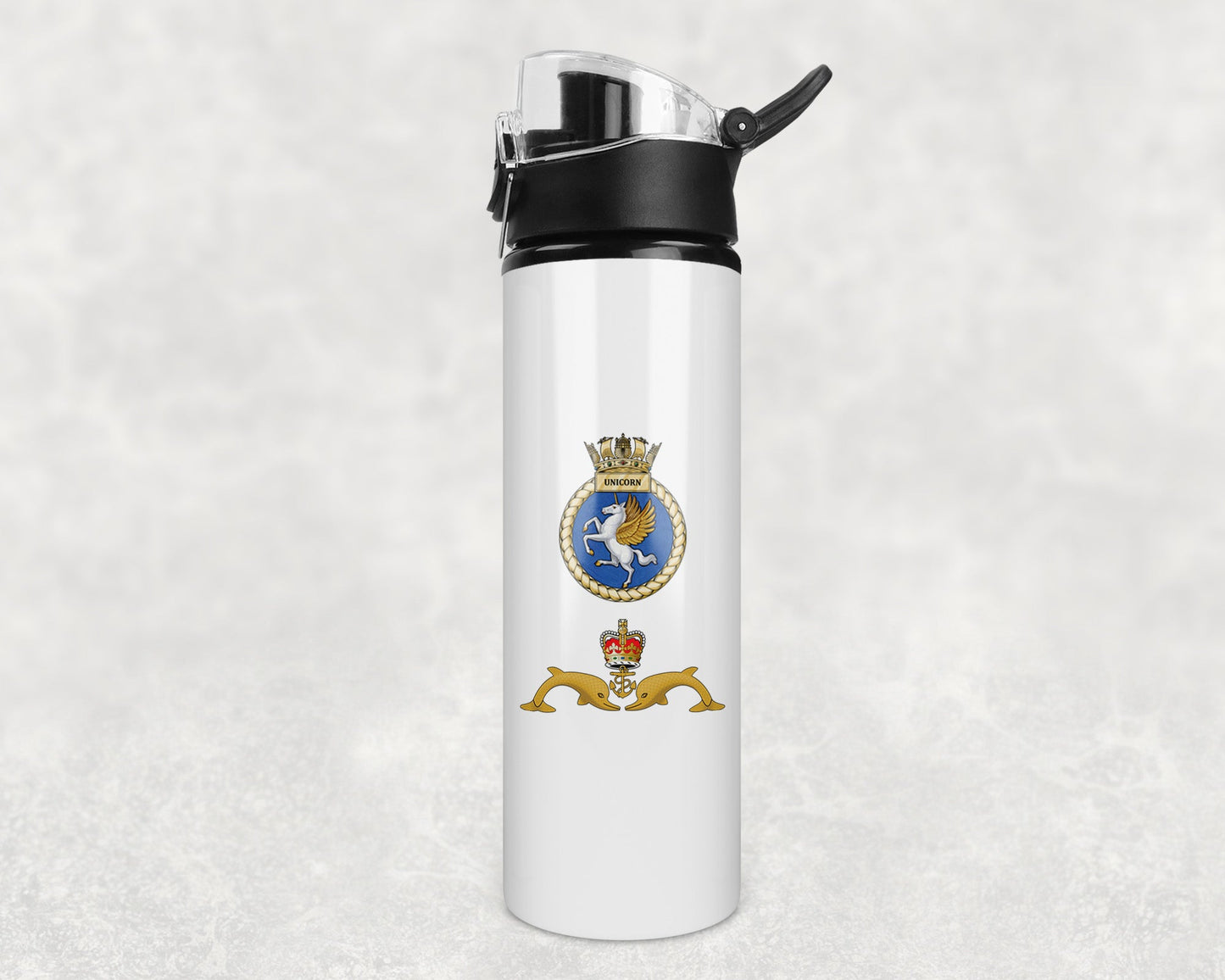 HMS Unicorn - Flip Top Water Bottle