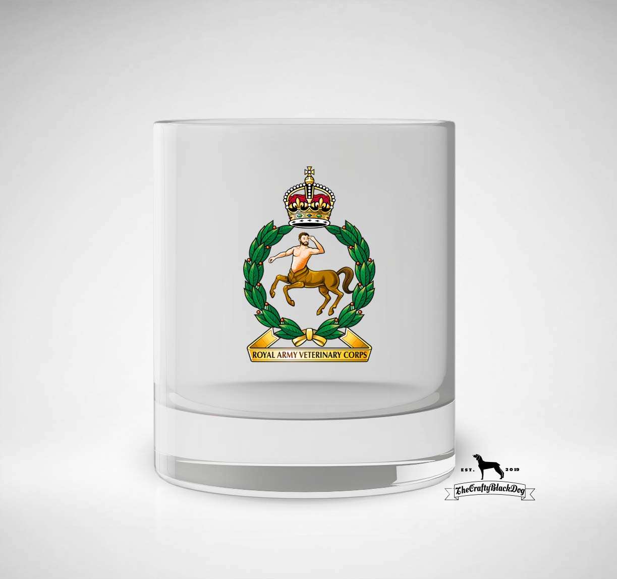 Royal Army Veterinary Corps - Whiskey/Spirit Glass KC