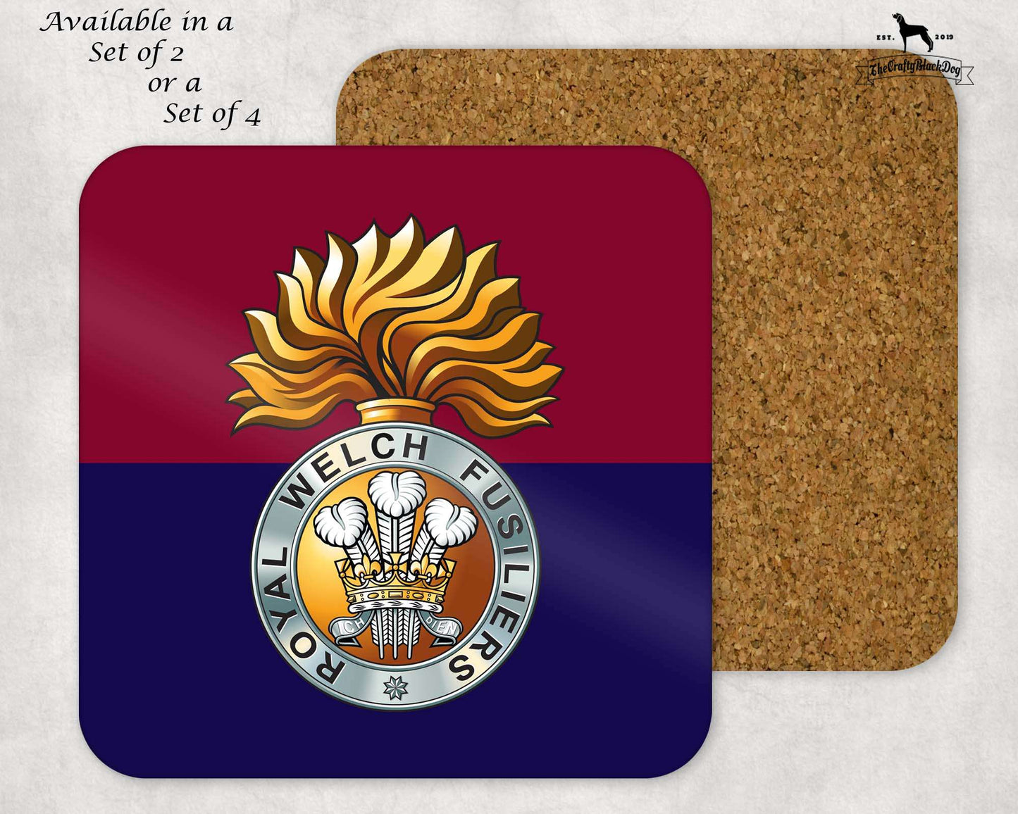 Royal Welch Fusiliers - COASTER SET
