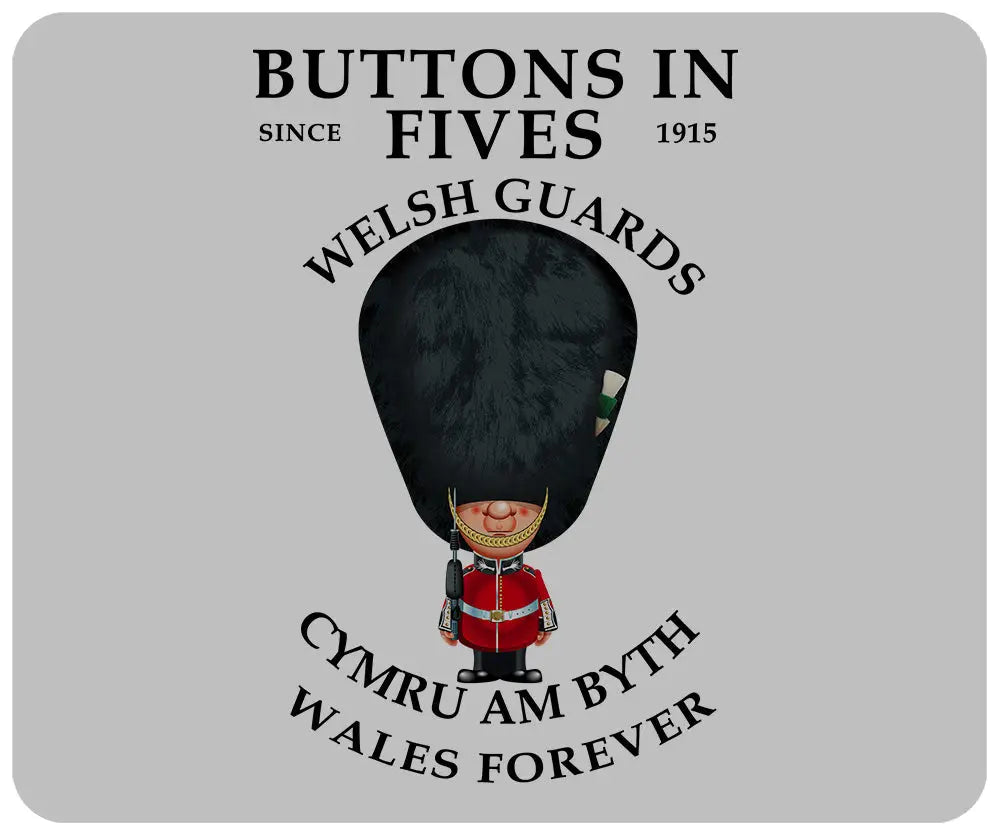Welsh Guards Buttons In Five's 4 Pack of Placemats