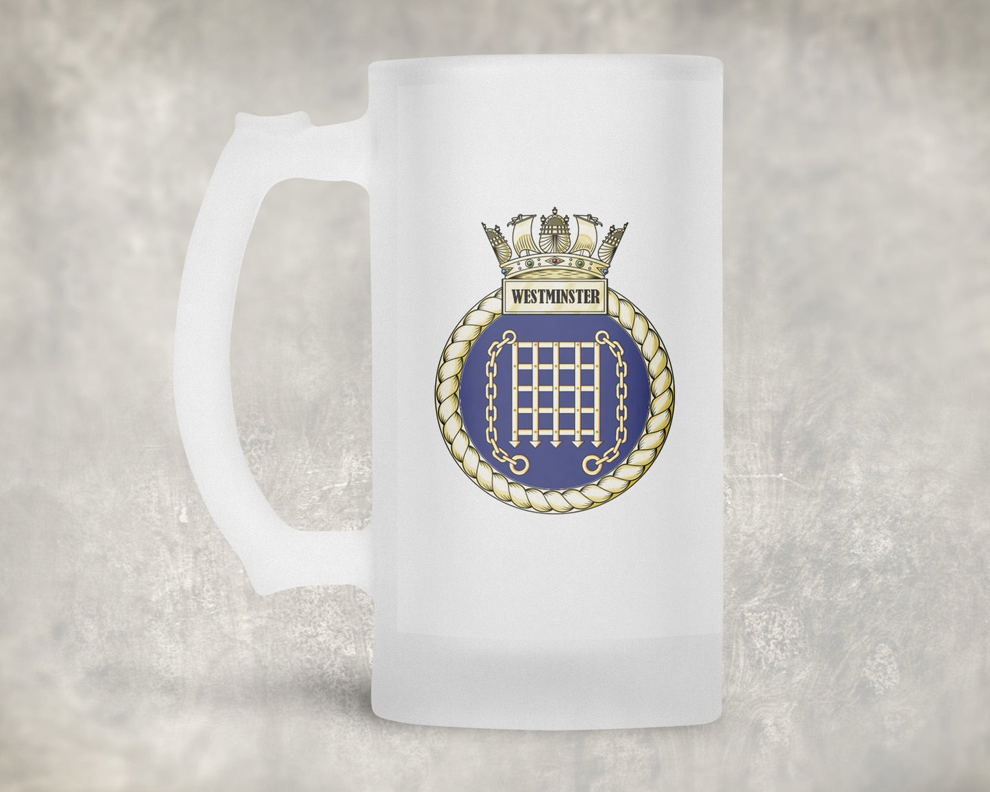 HMS Westminster - Frosted Stein/Tankard/Beer Mug - Frosted Stein/Tankard/Beer Mug