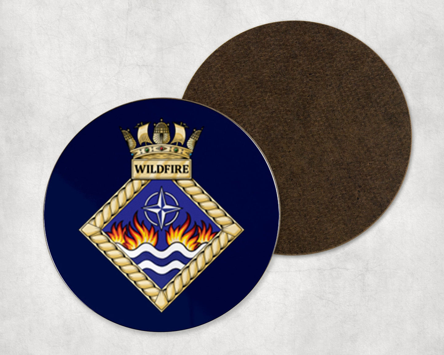 HMS Wildfire - Round Coaster Set