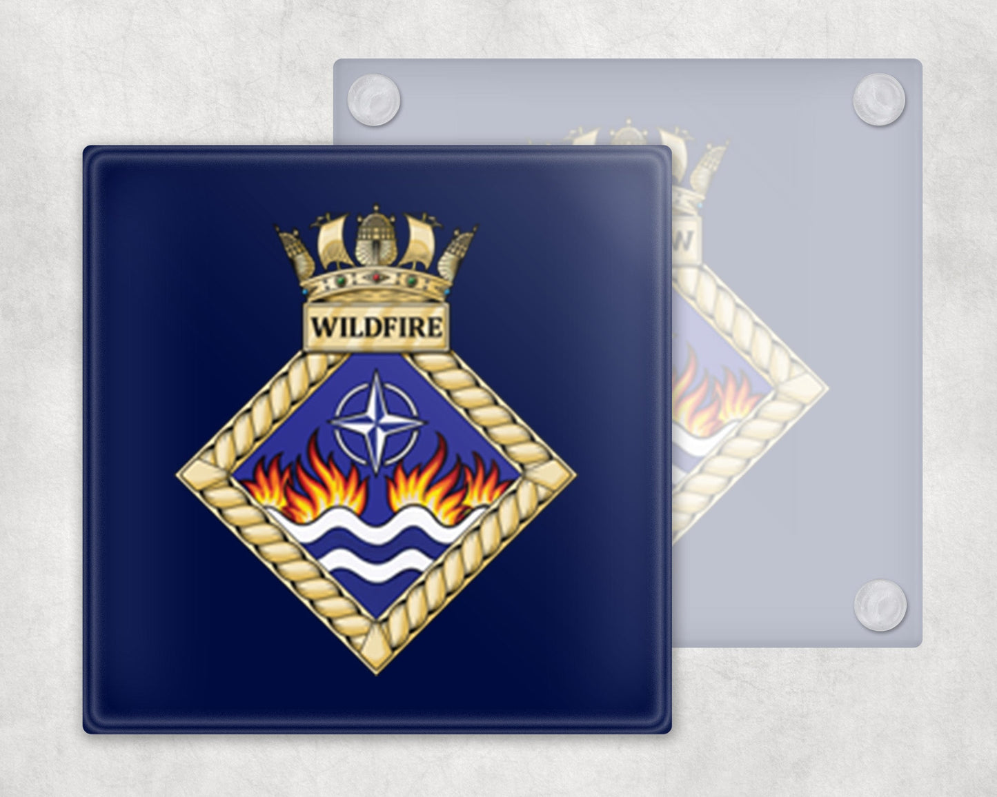HMS Wildfire - Glass Coaster