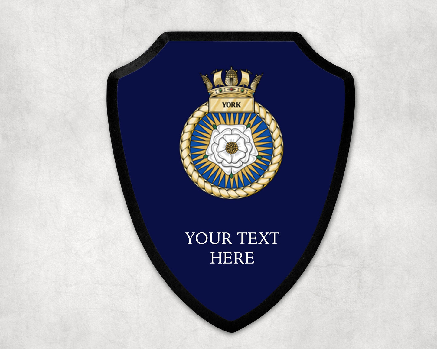 HMS York - Royal Navy Printed Wall Shield