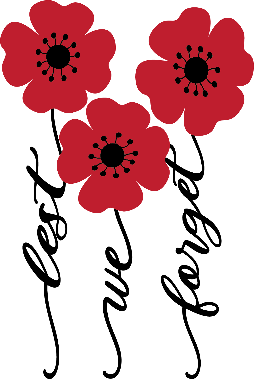 Lest We Forget - Poppy Stems