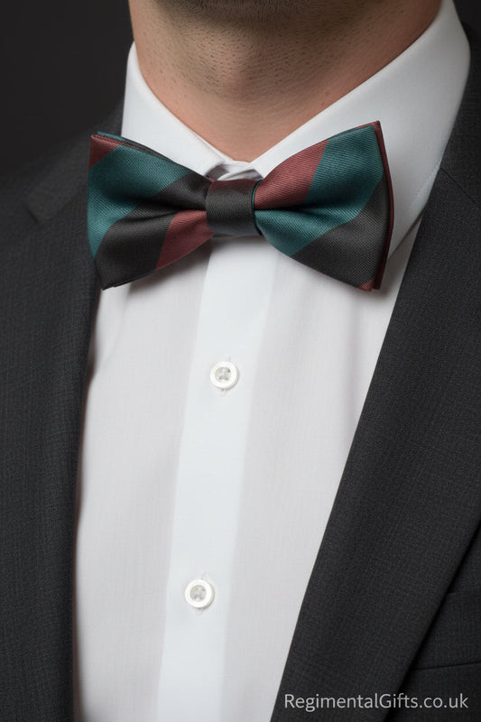 The Queen's Lancashire Regiment (QLR) Pre-Tied Polyester Bow Tie