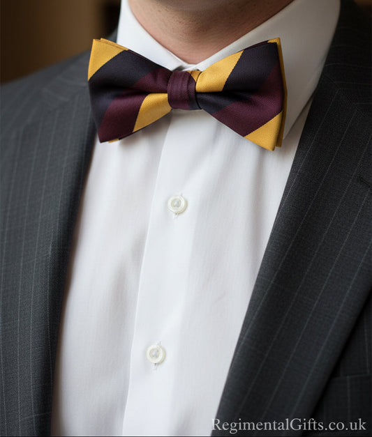 The Prince of Wales's Own Regiment of Yorkshire (PWO Yorks) Pre-Tied Polyester Bow Tie