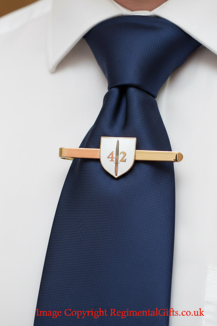 42 Commando Royal Marines Shield Tie Bar