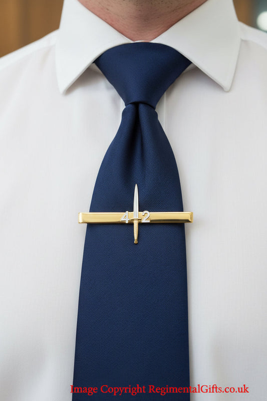 42 Commando Royal Marines Dagger Tie Bar
