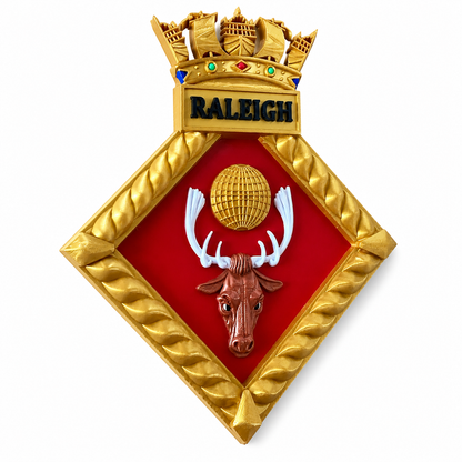 HMS Raleigh Royal Navy Crest | Officially Licensed
