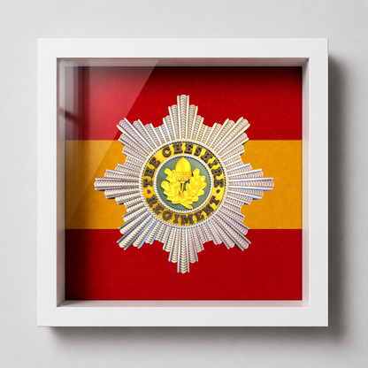 Cheshire Regiment Cap Badge Display Frame – Full Colour | Officially Licensed