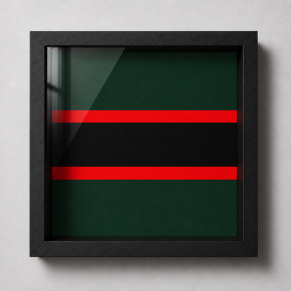 Royal Green Jackets Silver Cap Badge Display Frame | Officially Licensed