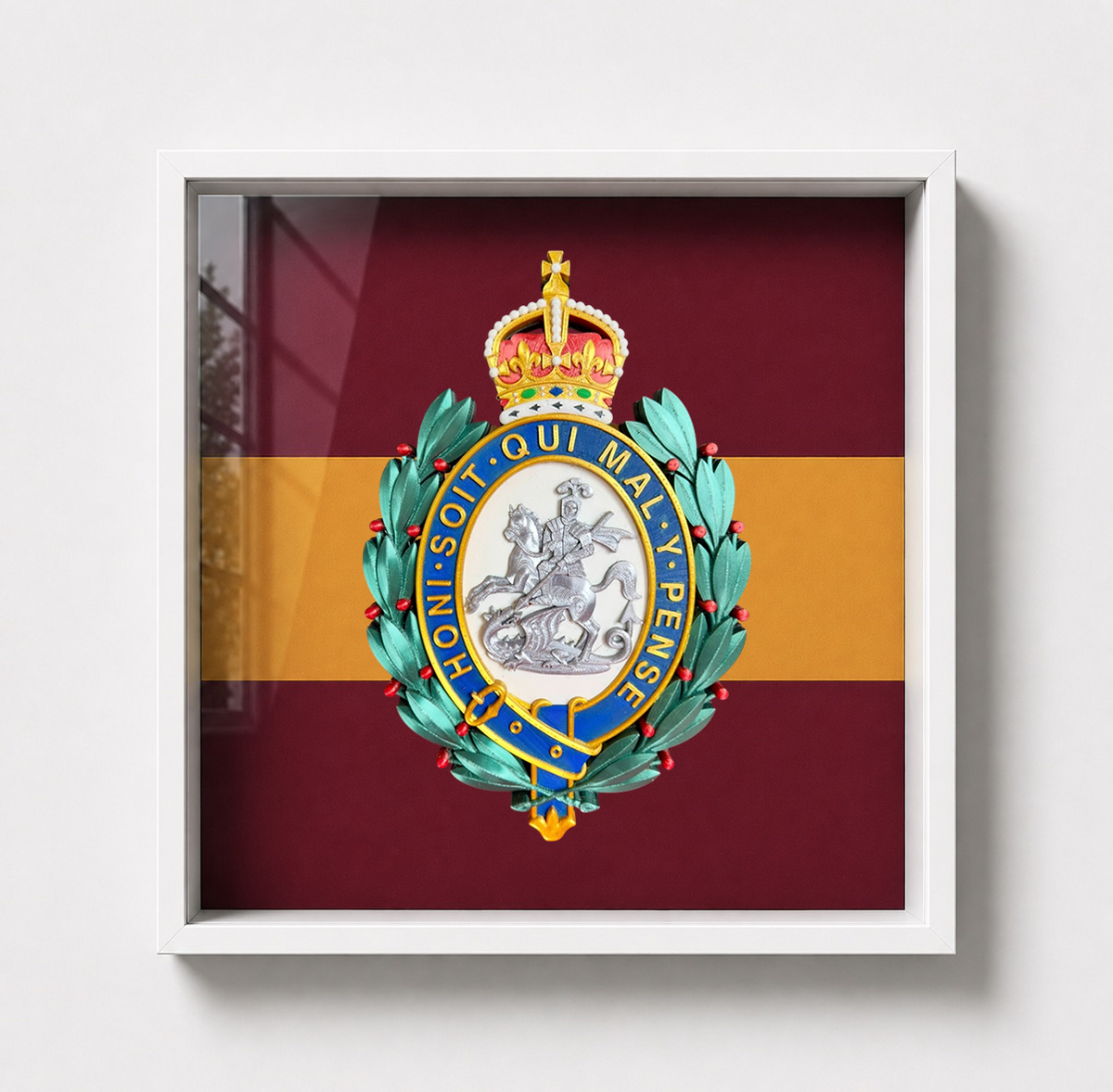Royal Regiment of Fusiliers Cap Badge Display Frame King's Crown | Officially Licensed