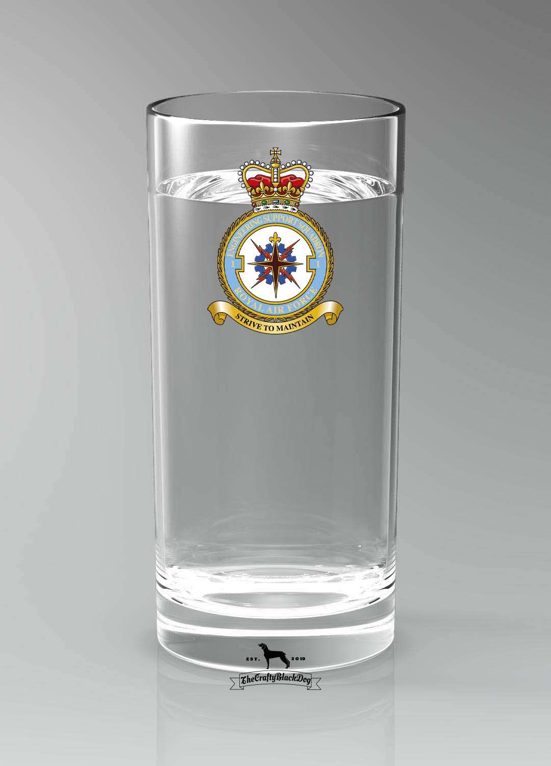 1 ENGINEER SUPPORT SQUADRON - Straight Gin/Mixer/Water Glass