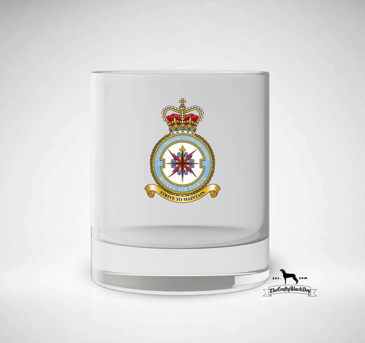 1 Field Communications Squadron - Whiskey/Spirit Glass