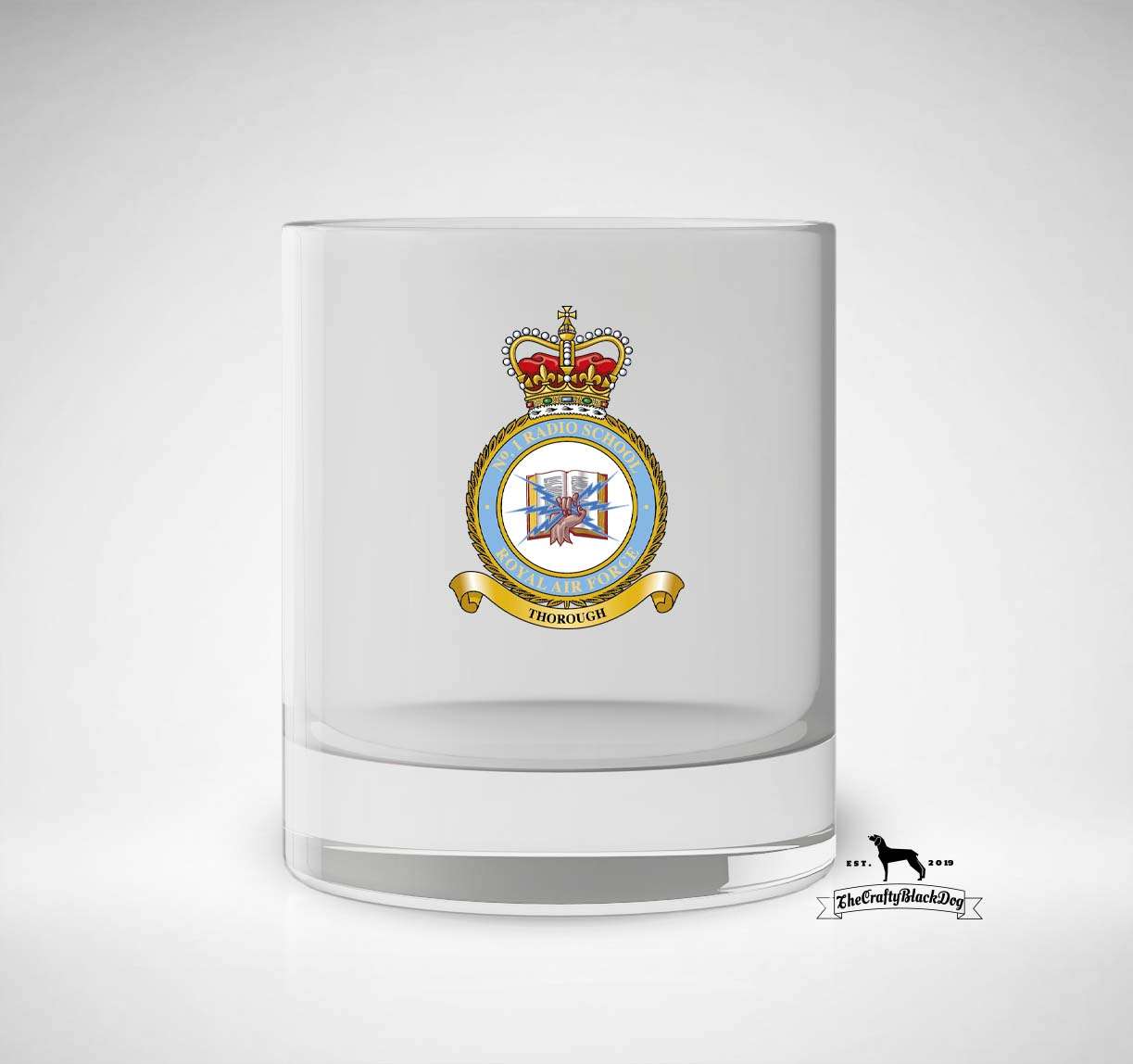 No1 Radio School RAF - Whiskey/Spirit Glass