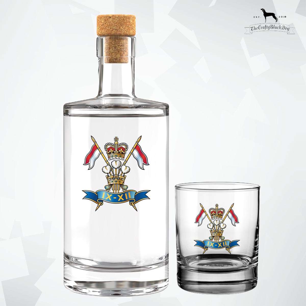 9th/12th Royal Lancers - Fill Your Own Spirit Bottle