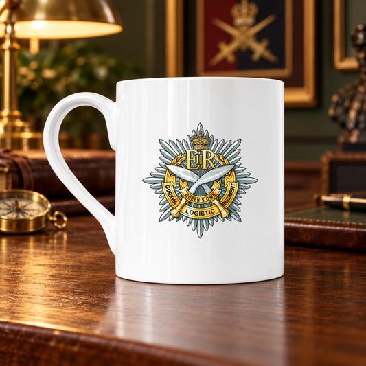 10 Queen's Own Gurkha Logistic Regiment RLC - Bone China Mug | The Crafty Black Dog