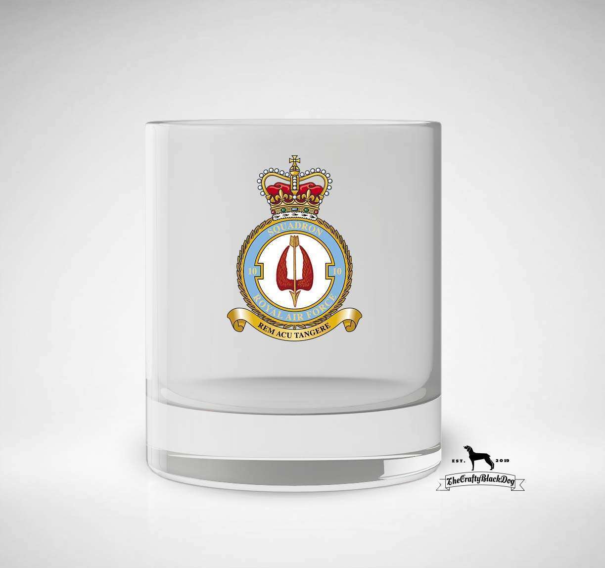 10 SQUADRON RAF - Whiskey/Spirit Glass