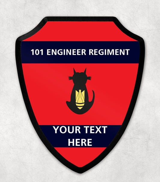 101 Engineer Regiment - Printed Wall Shield
