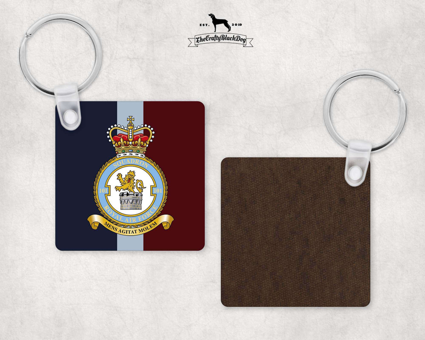 101 Squadron RAF - Square Key Ring
