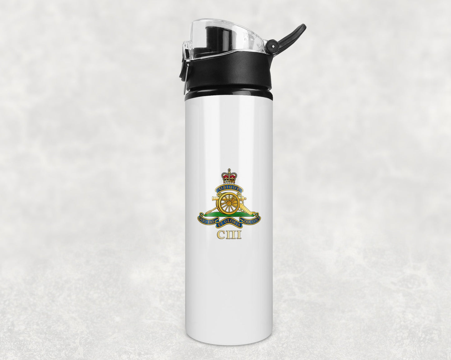 103 Regiment Royal Artillery - Flip Top Water Bottle